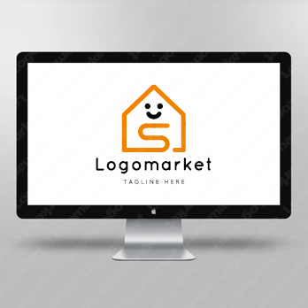 Sと家と笑顔のロゴ