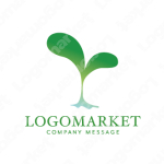 芽と再生と生命力のロゴ