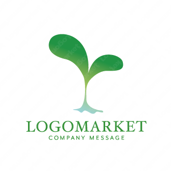 芽と再生と生命力のロゴ