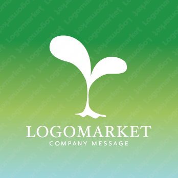 芽と再生と生命力のロゴ