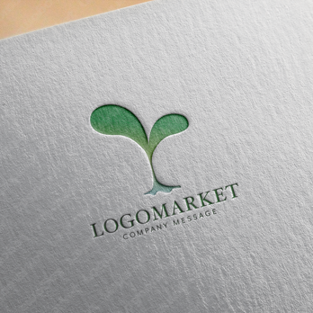 芽と再生と生命力のロゴ