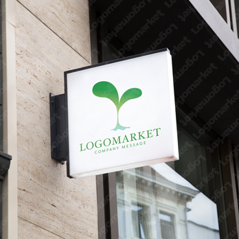 芽と再生と生命力のロゴ