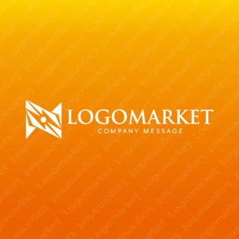 Nと稲妻と光線のロゴ