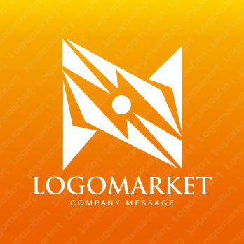 Nと稲妻と光線のロゴ