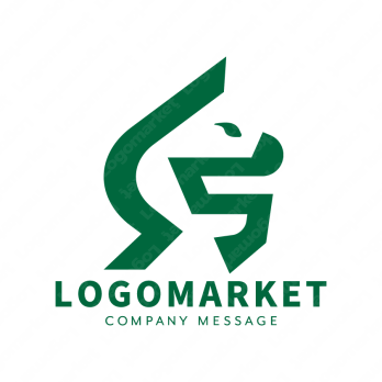 馬とシンプルと存在感のロゴ