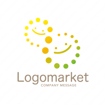 笑顔と繋がりと明るい未来のロゴ