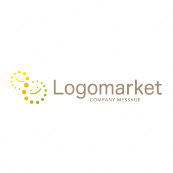 笑顔と繋がりと明るい未来のロゴ