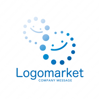 笑顔と繋がりと明るい未来のロゴ