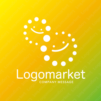 笑顔と繋がりと明るい未来のロゴ