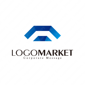 富士山と資産拡大と繁栄のロゴ