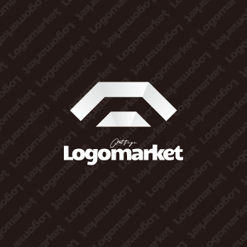 富士山と資産拡大と繁栄のロゴ