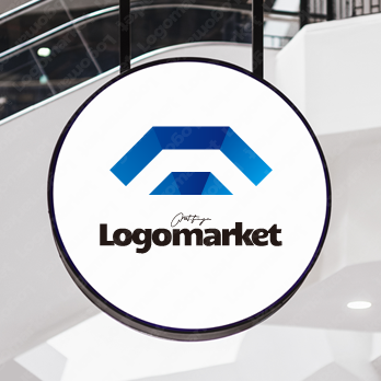 富士山と資産拡大と繁栄のロゴ