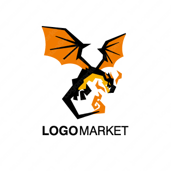 炎と竜と龍のロゴ