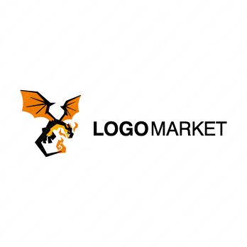 炎と竜と龍のロゴ