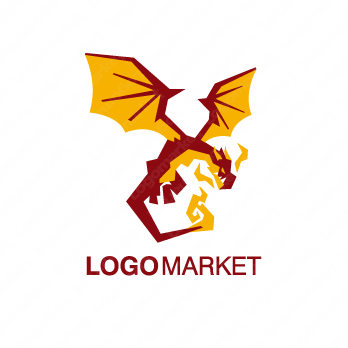 炎と竜と龍のロゴ