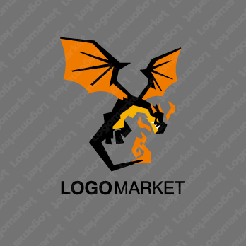 炎と竜と龍のロゴ