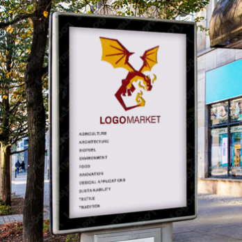 炎と竜と龍のロゴ