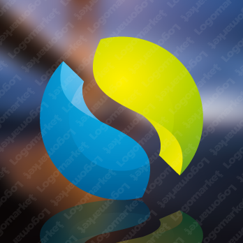 球体とSとボールのロゴ