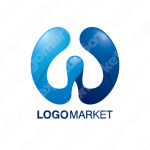 WとUと柔らかのロゴ