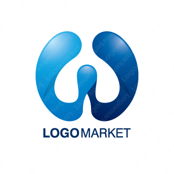 WとUと柔らかのロゴ