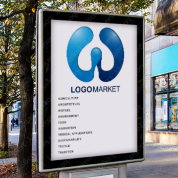 WとUと柔らかのロゴ