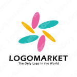 花と循環と可能性のロゴ