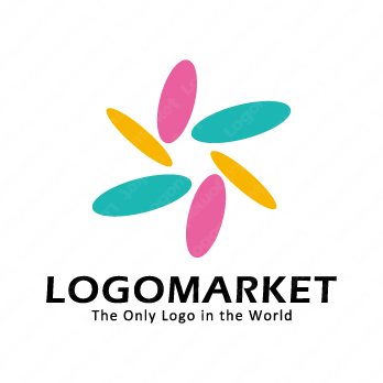 花と循環と可能性のロゴ