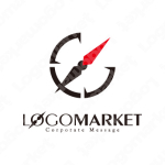 方位磁石と無限の可能性と限界突破のロゴ