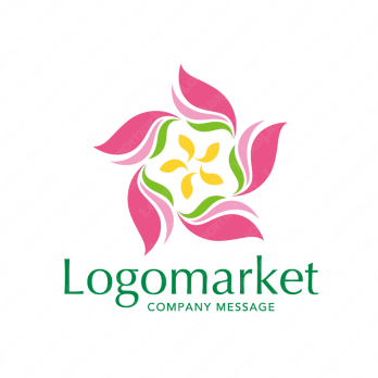 桜と桔梗と安心のロゴ