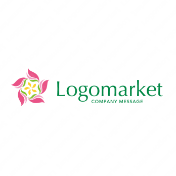 桜と桔梗と安心のロゴ