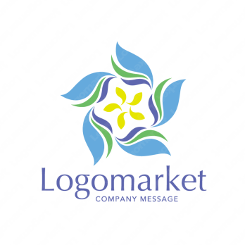 桜と桔梗と安心のロゴ