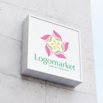 桜と桔梗と安心のロゴ