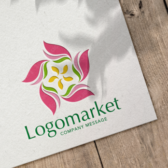 桜と桔梗と安心のロゴ