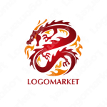 中国と龍と竜のロゴ