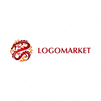 中国と龍と竜のロゴ