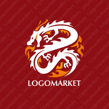 中国と龍と竜のロゴ