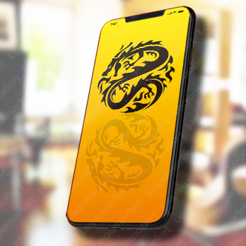 中国と龍と竜のロゴ