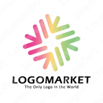 集中と循環と樹木のロゴ