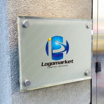 HとDと地球のロゴ