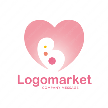 Bとハートと生命のロゴ