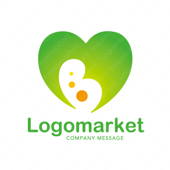 Bとハートと生命のロゴ