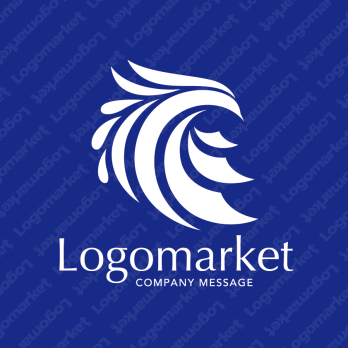 不死鳥と心と明るい未来のロゴ