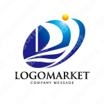 海と船と先進的のロゴ