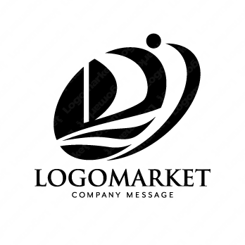 海と船と先進的のロゴ