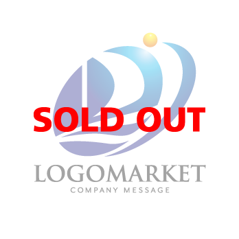 海と船と先進的のロゴ