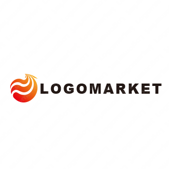 鳳凰と不死鳥と鳥のロゴ