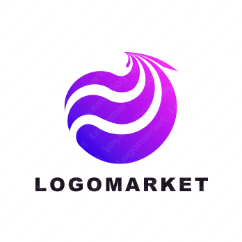 鳳凰と不死鳥と鳥のロゴ