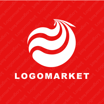 鳳凰と不死鳥と鳥のロゴ