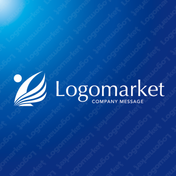 Pと羽ばたくと飛躍のロゴ