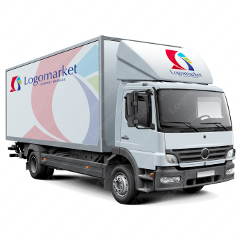 虹と鳥と幸運のロゴ